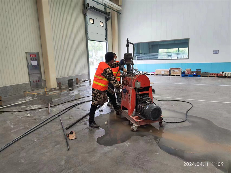 子洲厂房地面下沉塌陷注浆加固施工